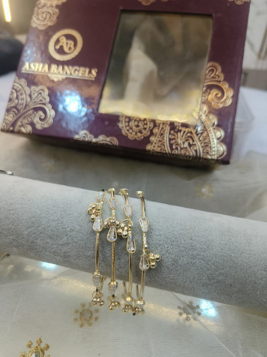American Diamond Kashmiri Bangles