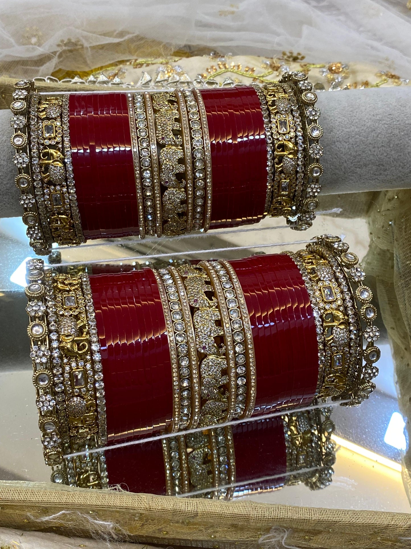 A BEAUTIFUL ANTIQUE ELEPHANT CHURA