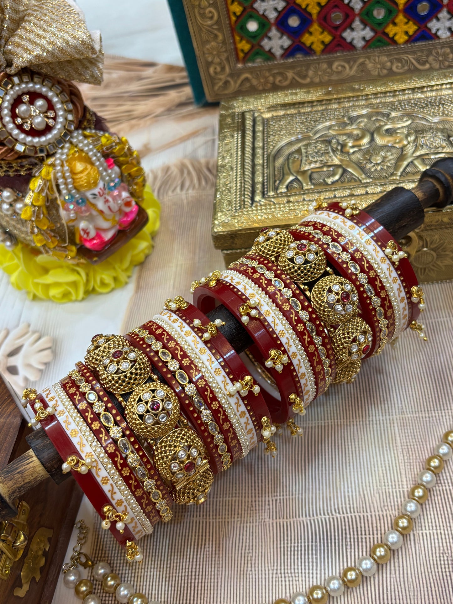 Diya bangle set