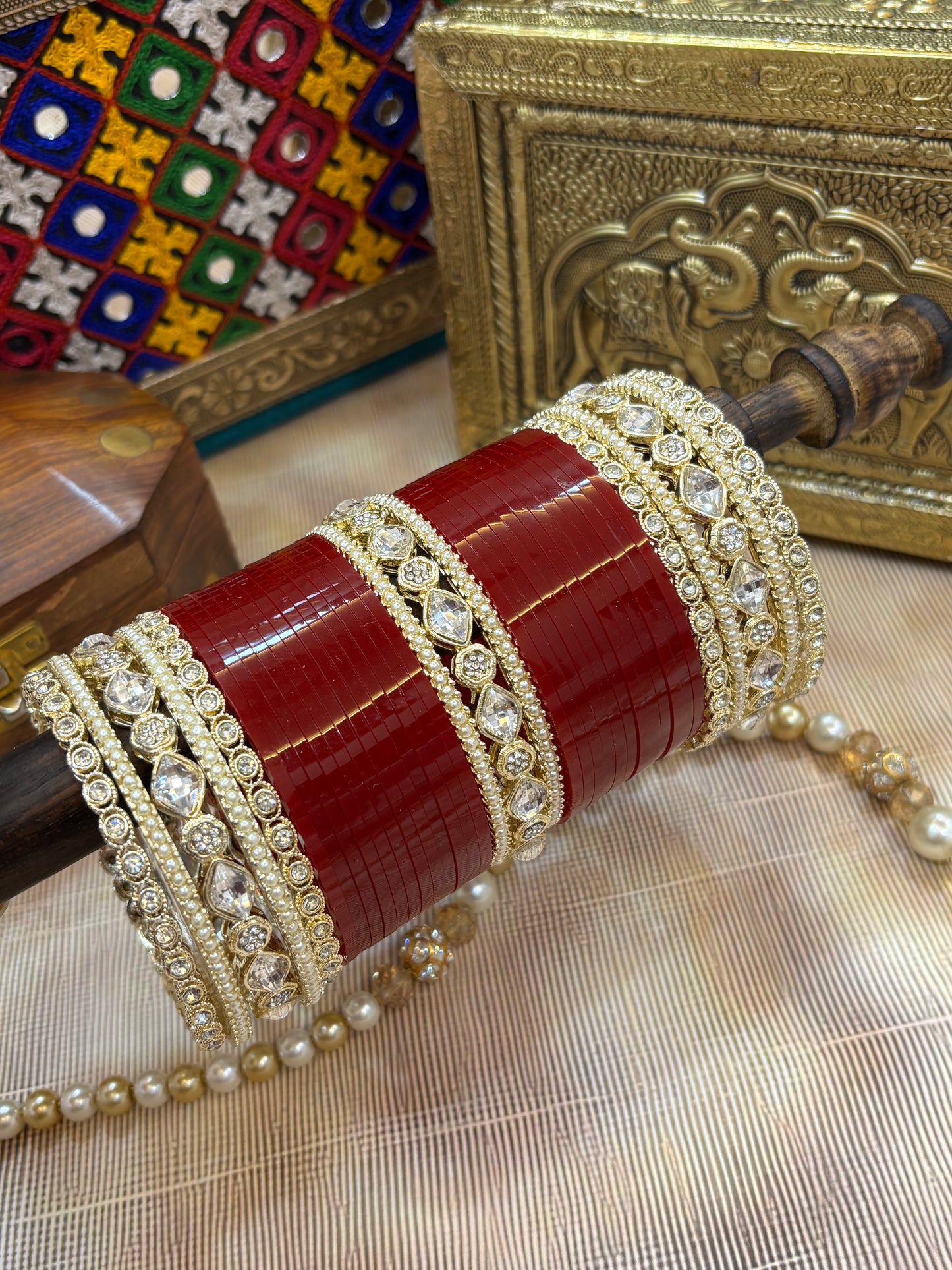 Polki bangle set