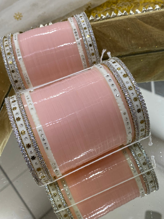 A Pastel pink Chura bangles