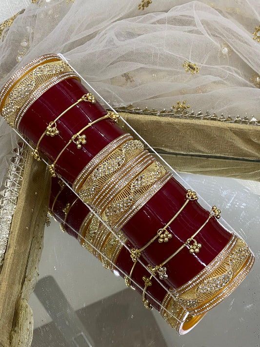 BRIDAL CHURA WITH KASHMIRI BANGLES