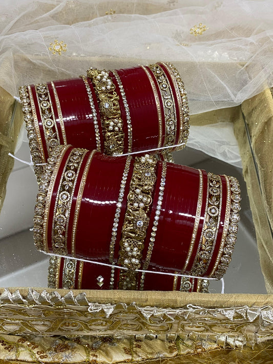 A PERFECT BRIDAL CHURA IN HEAVY LOOK