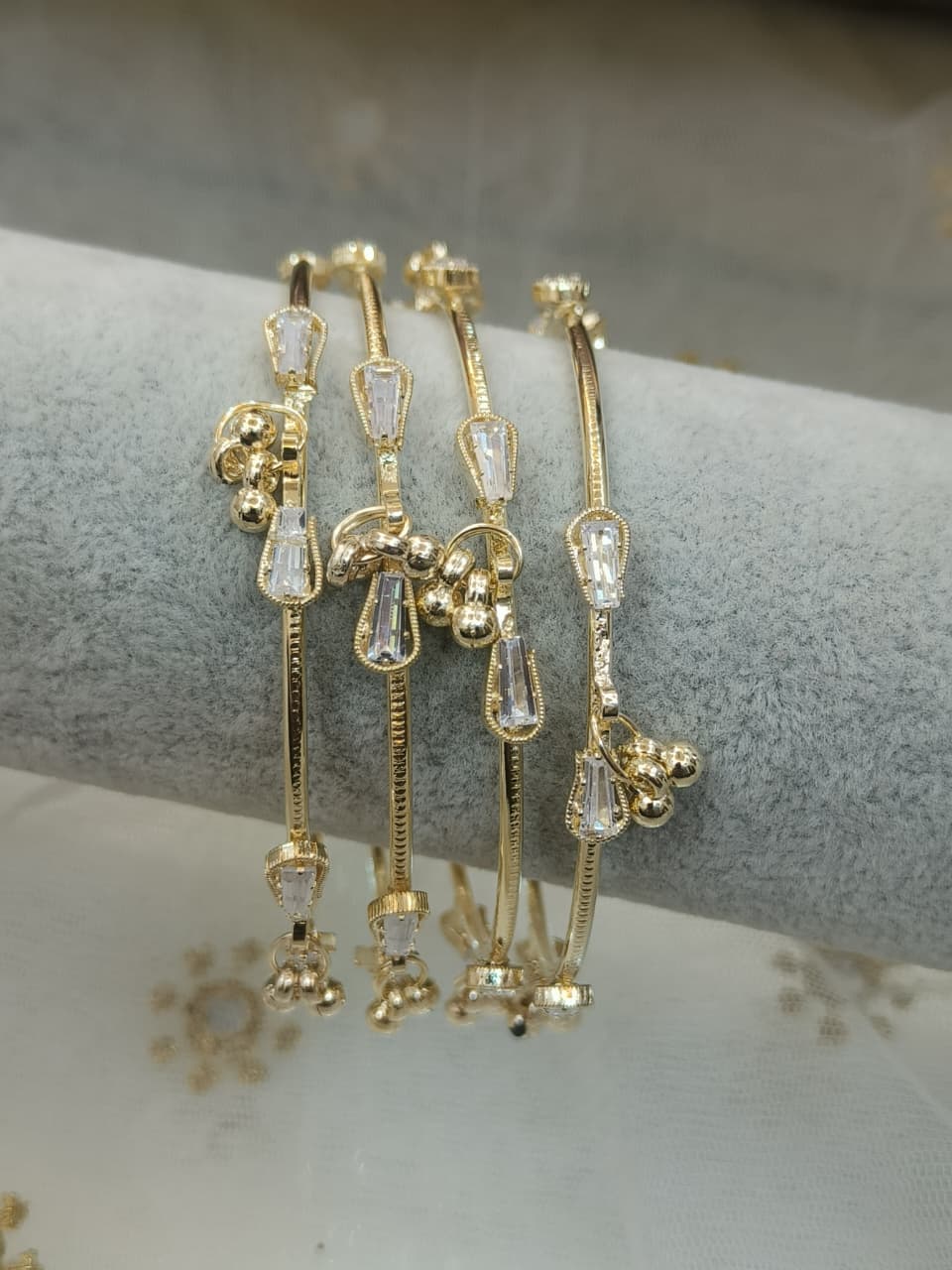 American Diamond Kashmiri Bangles