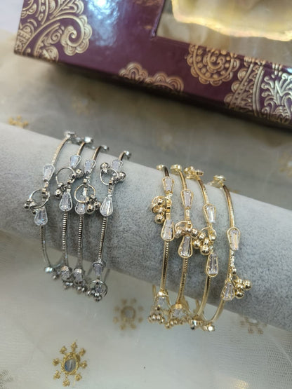American Diamond Kashmiri Bangles