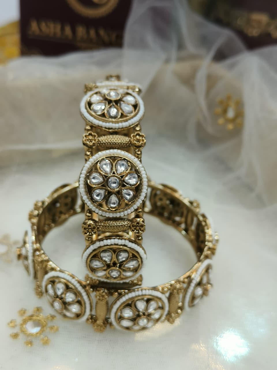 POLKI AND PEARL-  PERFECT COMBINATION