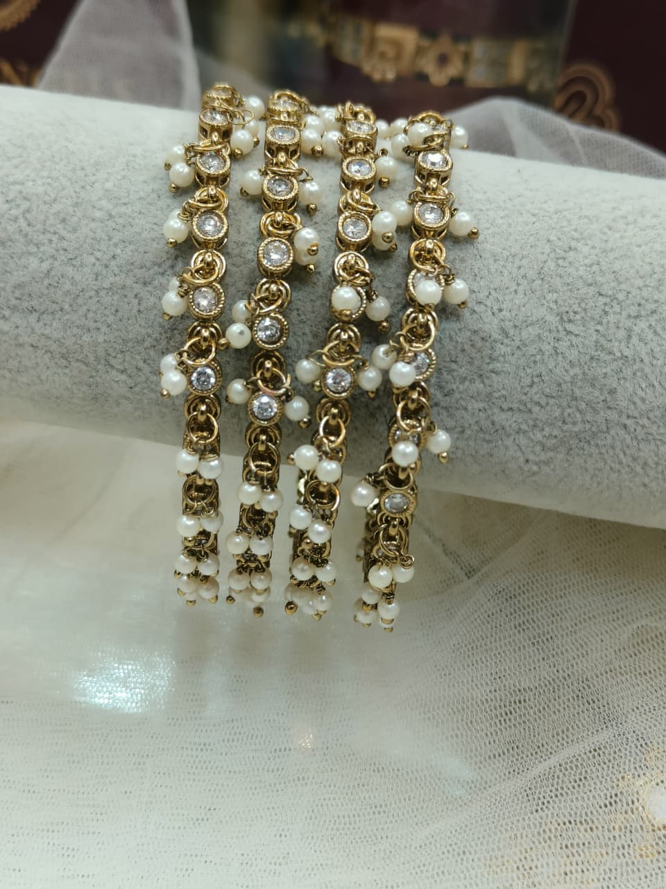 SKINNY POLKI BANGLES IN KASHMIRI STYLE