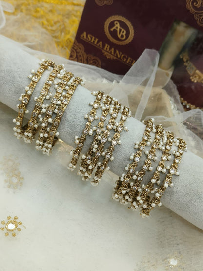 SKINNY POLKI BANGLES IN KASHMIRI STYLE